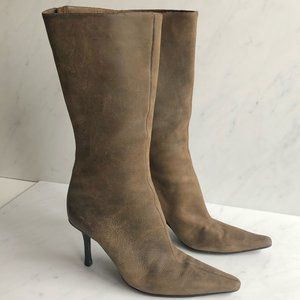 Jimmy Choo Antiqued Leather Heeled Boots